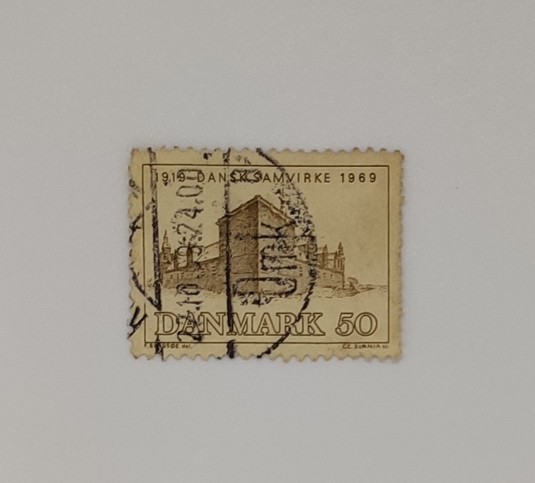 DANMARK STAMP: showing a picture of Kronborg Castle, Helsingor. `Dansk Samvirke`