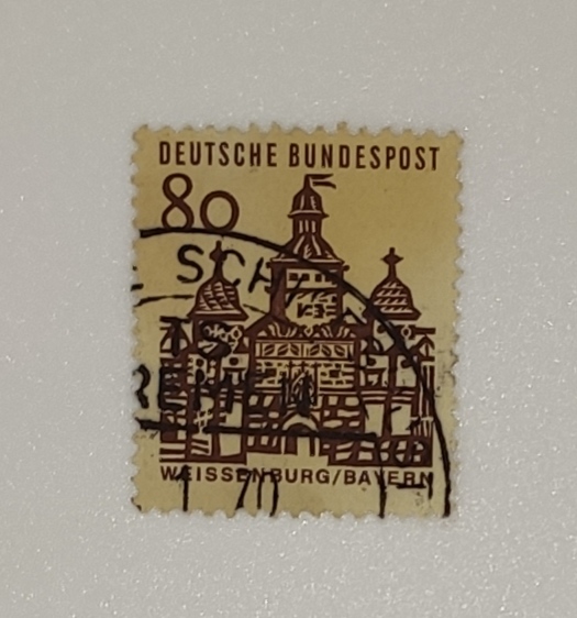 DEUTSCHE BUNDESPOST STAMP Germany 80 pf. Weissenburg Bayern