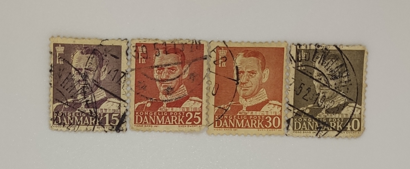 DANMARK STAMPS King Frederik IX
