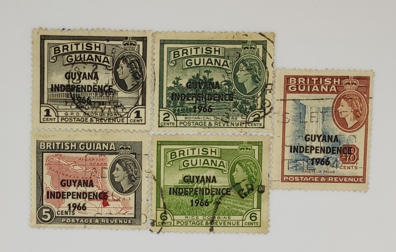 BRITISH GUIANA STAMPS GUYANA INDEPENDENCE 1966