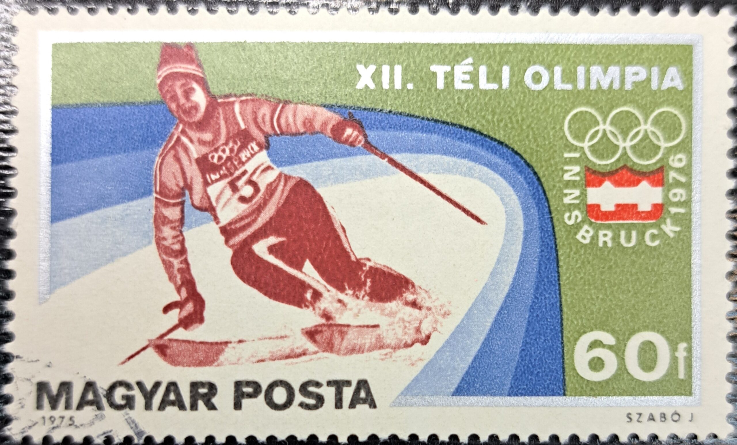 MAGYAR POSTA 1975 XII.TELI OLIMPIA INNSBRUCK 1976
