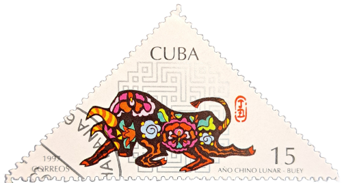 Cuba1997 Correo Año chino lunar