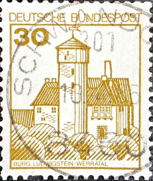 DEUTSCHE BUNDESPOST BURG LUDWIGSTEIN WERRATAL